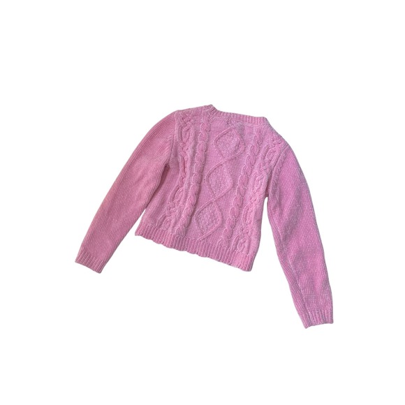 Tommy Bahama Kids Pink Cable Knit Sweater Size 5/6 NWT - Picture 2 of 8